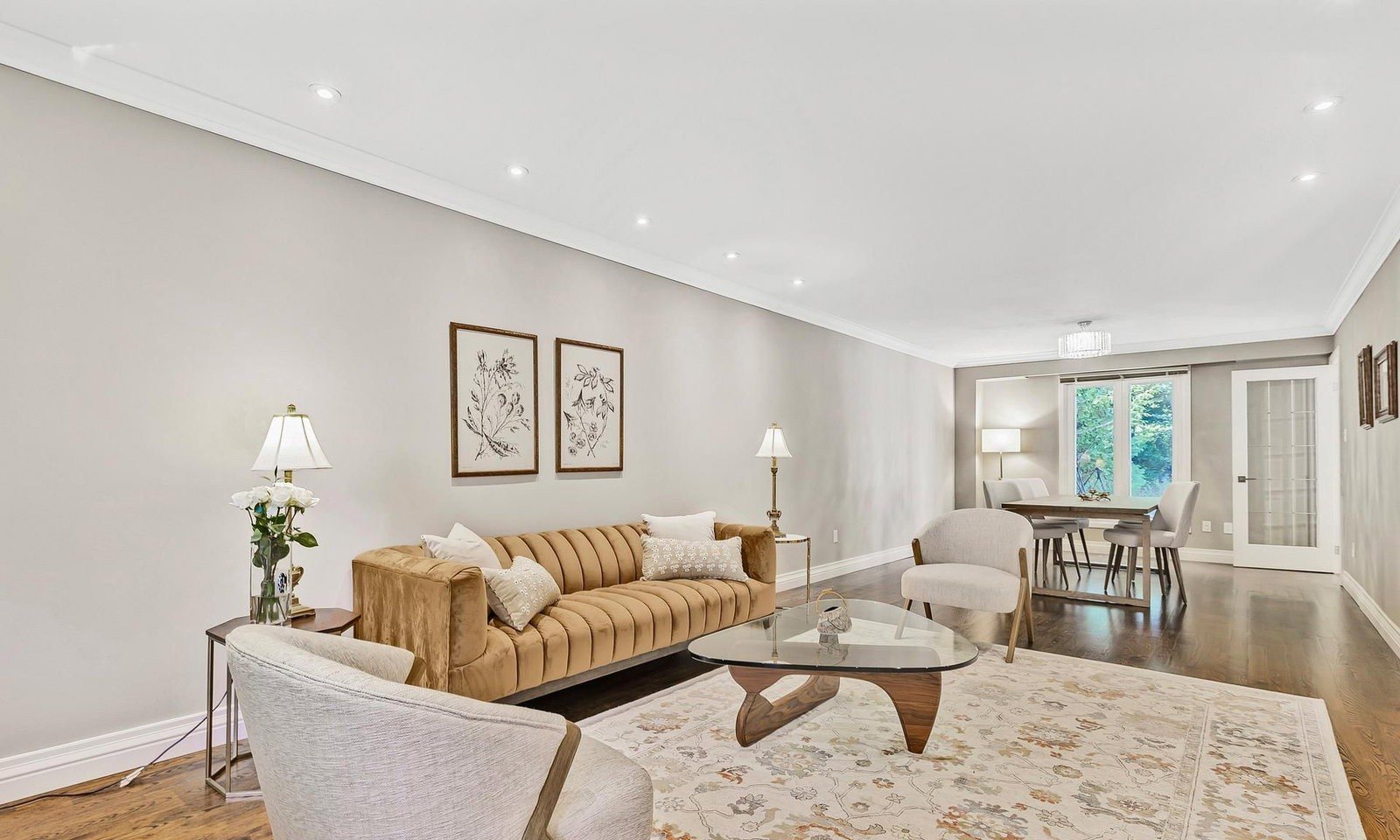 A living room staged and photographed by Team Asgarian, 48 Lambert Road